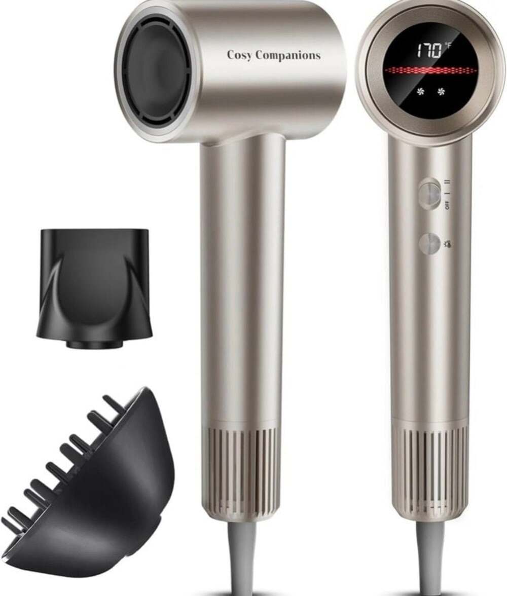 Cosy Companions High-Speed Ionic Hair Dryer with 150,000 RPM Brushless Motor, LE